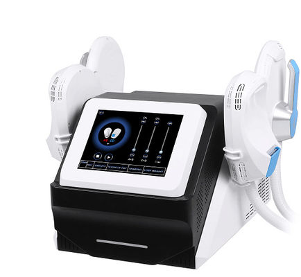 검은 슬리밍 미 기계 3000W  근육은 듀얼 핸들을 윤곽을 그리는 하이프엠 몸을 구축합니다