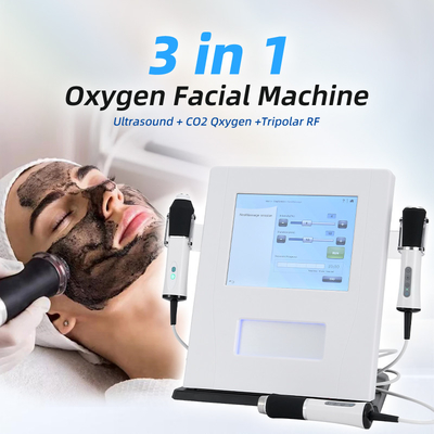 3 in 1 산소 얼굴 기계 U Rf Co2 거품 산소화 피부 강화 3 in 1 산소 제트 얼굴 기계