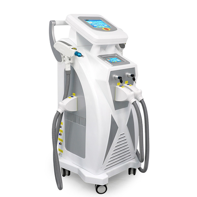 이중 화면 3 in 1 다기능 RF 얼굴 리프팅 Nd Yag 레이저 문신 제거 OPT IPL 탈모 기계