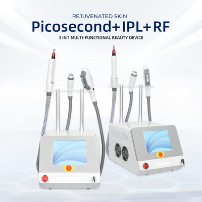 OEM 탈모 문신 제거 피부 강화 기계 3 손잡이 RF Elight IPL Nd Yag 레이저 5 in 1 다기능 미용 기계