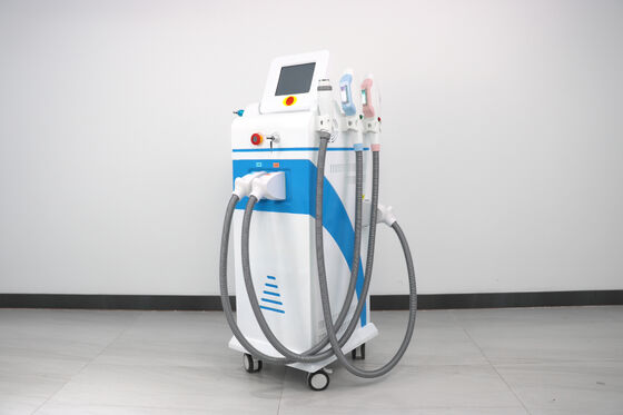 4 in1 Multi-functional Laser Beauty machine Magneto-optics light Vertical four handles Hair Removal Laser Painless Safe Hair Removal Laser Tattoo Removal RF machine