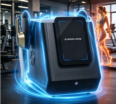 휴대용 EMS 몸 조각 기계 2800W 출력 전력 12인치 화면과 근육 자극을 위한 EMS 슬림 기술