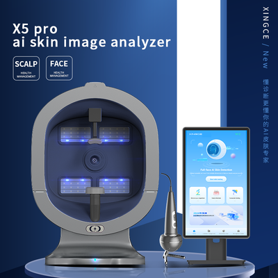 X5 Pro AI 스킨 스캐너 21인치 다중 스펙트럼 페이셜 살롱 테스트 장비